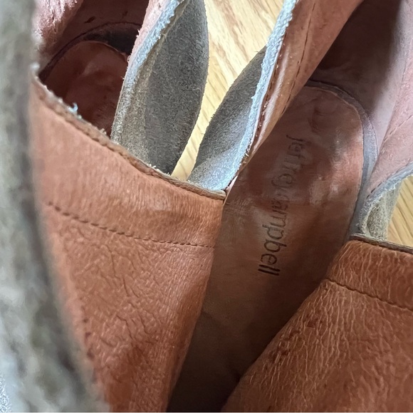 Jeffery Campbell | Oath Infinity Heel Peep Toe Bootie, Taupe, Size 8.5 - Picture 9 of 12